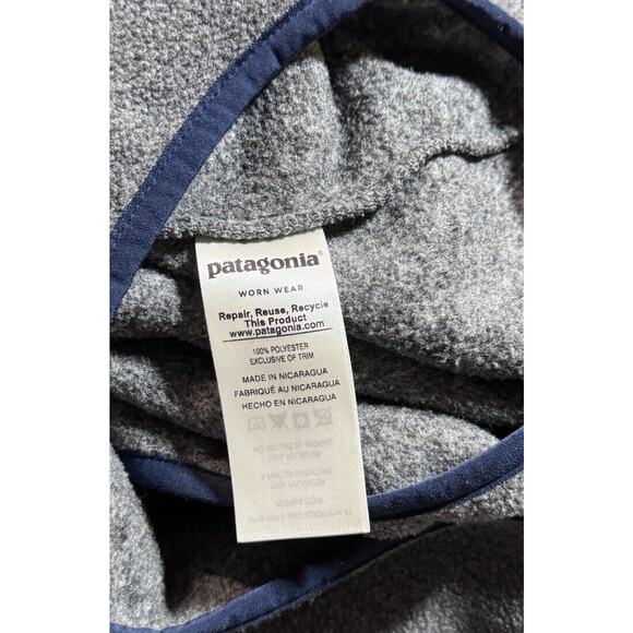 Patagonia Men's Synchilla Snap-T Fleece Pullover Jacket Grey Men’s Size Large - Picture 6 of 7